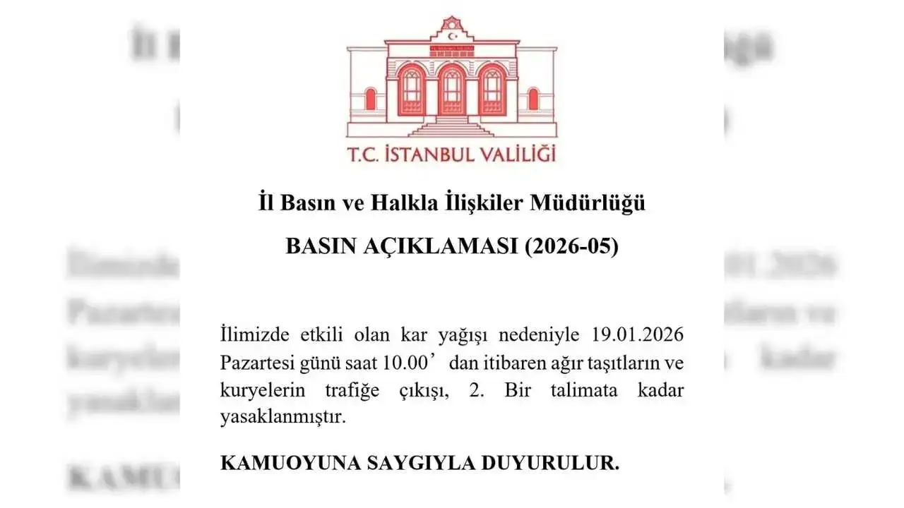 Kar İstanbul’u Teslim Aldı: Valilik Trafik İçin Düğmeye Bastı! 2